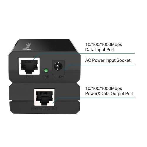 TP-Link POE150S PoE adapter Fast Ethernet, Gigabit Ethernet