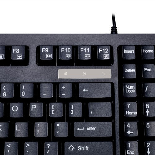 Adesso AKB-425UB-MRP keyboard Industrial USB QWERTY US English Black