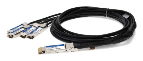 AddOn Networks CAB-D-4Q-400G-3M-AO InfiniBand/fibre optic cable 118.1" (3 m) QSFP-DD 4x QSFP56 DAC Black, Stainless steel