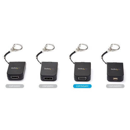 StarTech.com CDP2VGAFC USB graphics adapter 1920 x 1080 pixels Black