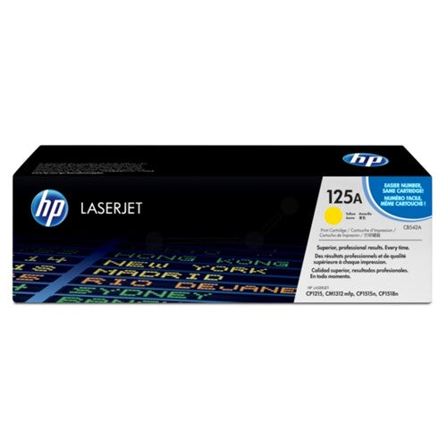 CB542A (125A) Toner yellow, 1.4K pages