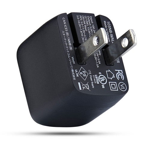 StarTech.com 103NB-WALL-CHARGER mobile device charger Universal Black AC Fast charging Indoor