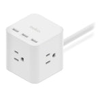 Belkin SRA006P3TT5 Smart power strip 3 AC outlet(s) 59.1" (1.5 m) 3 White