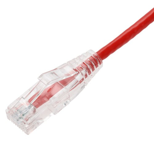 AddOn Networks ADD-10FSLCAT6AS-RD networking cable Red 5.91" (0.15 m) Cat6a U/UTP (UTP)