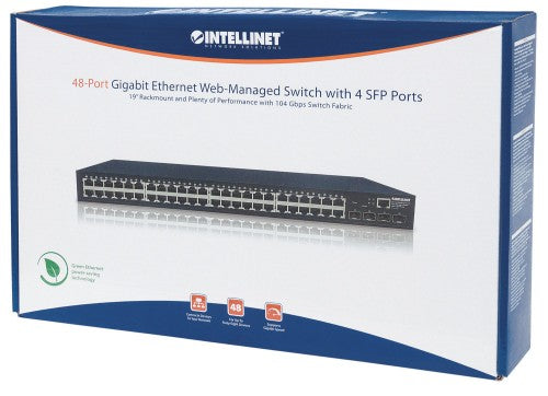 Intellinet 561334 network switch Managed L2 Gigabit Ethernet (10/100/1000) Black