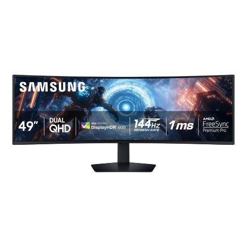 Samsung Odyssey G9 S49FG910EN 49" Class Dual Quad HD [DQHD] Curved Screen Gaming LCD Monitor - 32:9 - Black