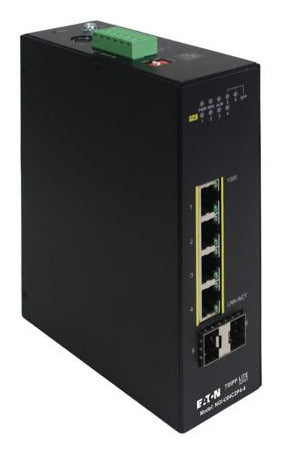 Eaton NGI-U04C2P4-4 network switch Managed L2 Gigabit Ethernet (10/100/1000) Power over Ethernet (PoE) DIN rail Black