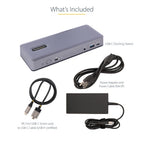 StarTech.com DK31C3MNCR laptop dock/port replicator Wired USB 3.2 Gen 2 (3.1 Gen 2) Type-C Gray