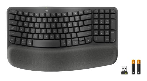 Logitech Wave Keys for Business keyboard Office RF Wireless + Bluetooth QWERTY English Graphite