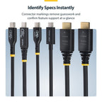 StarTech.com HDMI21-CBL-8K60-1M HDMI cable 39.4" (1 m) HDMI Type A (Standard) Black