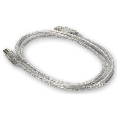 AddOn Networks USBEXTAB6CLR USB cable USB 2.0 72" (1.83 m) USB A USB B Transparent
