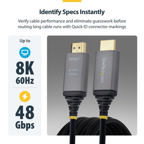 StarTech.com 8K-A-65F-HDMI-CABLE HDMI cable 779.5" (19.8 m) HDMI Type A (Standard) Black