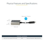 StarTech.com CDP2VGAEC USB graphics adapter 1920 x 1200 pixels White