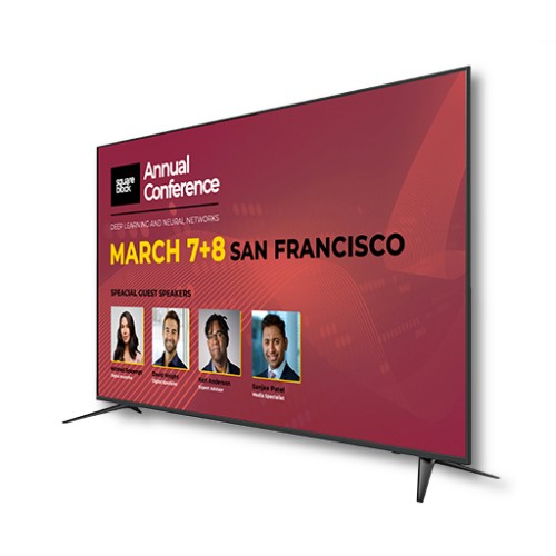 Sharp 4P-B75EJ2U signage display Digital signage flat panel 75" LED Wi-Fi 380 cd/m² 4K Ultra HD Black Linux