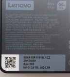 Lenovo 5A10W86252 power adapter/inverter Indoor 65 W Black
