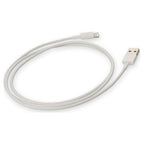AddOn Networks USB2LGTSL1MW lightning cable 39.4" (1 m) White