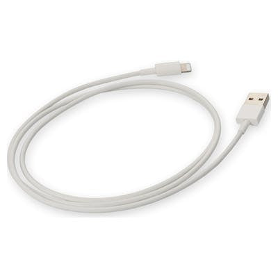 AddOn Networks USB2LGTSL1MW lightning cable 39.4" (1 m) White