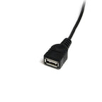 StarTech.com USBMUSBFM1 USB cable 11.8" (0.3 m) USB A Mini-USB B 0.48 Gbit/s Black