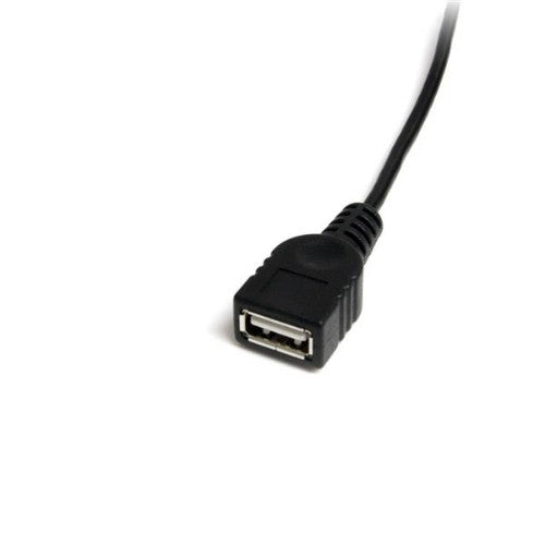 StarTech.com USBMUSBFM1 USB cable 11.8" (0.3 m) USB A Mini-USB B 0.48 Gbit/s Black