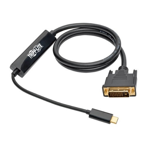 Tripp Lite U444-003-D video cable adapter 35.4" (0.9 m) USB Type-C DVI-D Black