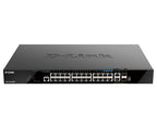 D-Link DGS-1520-28MP network switch Managed L3 Gigabit Ethernet (10/100/1000) Power over Ethernet (PoE) 1U Black