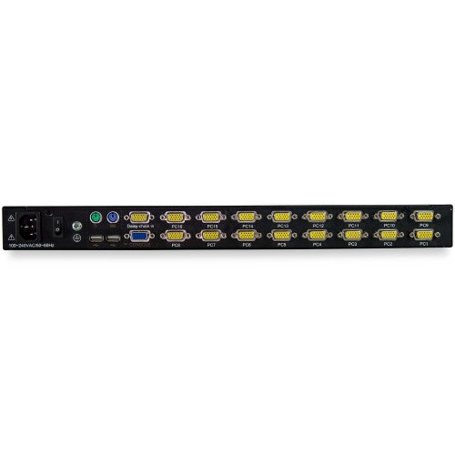 StarTech.com RKCONS1716K rack console 17" 1280 x 1024 pixels Steel Black 1U