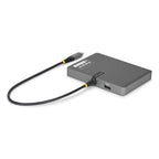 StarTech.com QUAD-USB-DP-ADAPT laptop dock/port replicator Wired USB 3.2 Gen 1 (3.1 Gen 1) Type-C Gray
