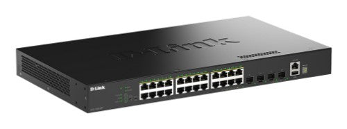 D-Link DGS-1530-28P/E network switch Managed L2 Gigabit Ethernet (10/100/1000) Power over Ethernet (PoE) Black