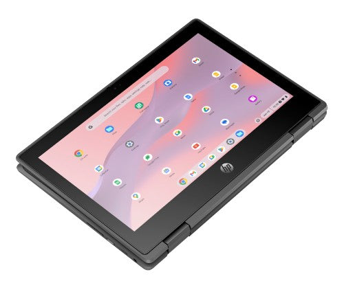 HP Fortis x360 11 inch G5 Chromebook Intel® N N100 Hybrid (2-in-1) 11.6" Touchscreen HD 4 GB LPDDR5-SDRAM 32 GB eMMC Wi-Fi 6E (802.11ax) ChromeOS Black