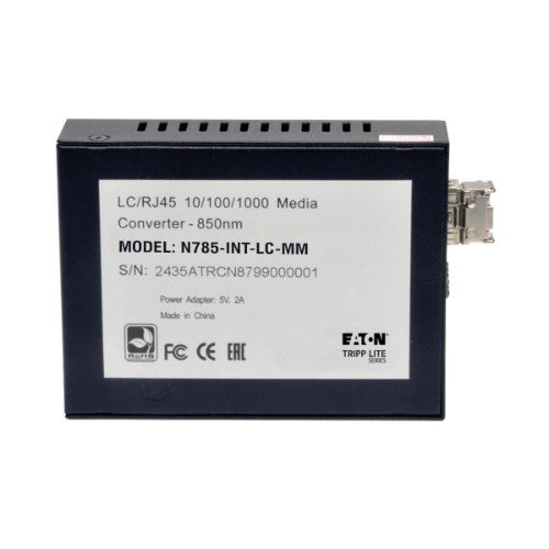 Tripp Lite N785-INT-LC-MM network media converter 1000 Mbit/s 850 nm Black