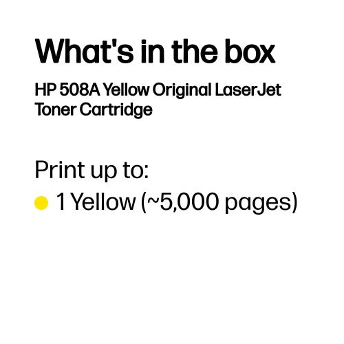CF362A (508A) Toner yellow, 5K pages