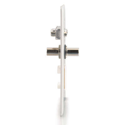 C2G Single Gang HD15 + 3.5mm + (1) Keystone Wall Plate Aluminum