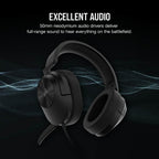 Corsair HS55 STEREO Headset Wired Head-band Gaming Carbon