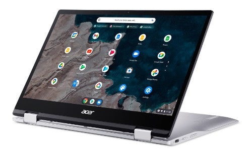 Acer Chromebook CP513-1H-S60F Qualcomm Snapdragon 7c Hybrid (2-in-1) 15.6" Touchscreen Full HD 4 GB LPDDR4x-SDRAM 64 GB Flash Wi-Fi 5 (802.11ac) ChromeOS Silver