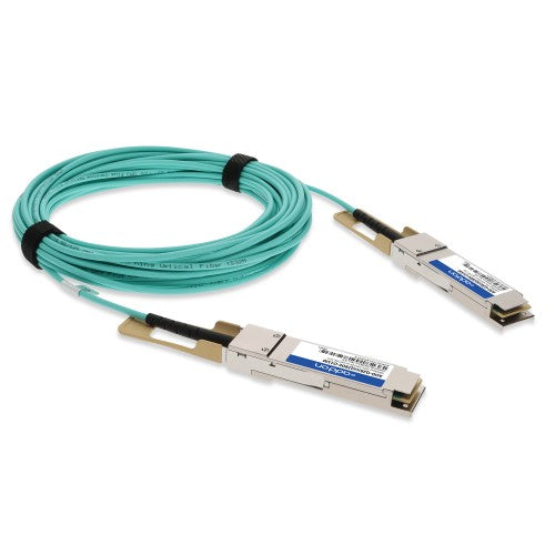 AddOn Networks ADD-Q28JUQ28DE-O15M InfiniBand/fibre optic cable 590.6" (15 m) QSFP28 AOC Aqua color