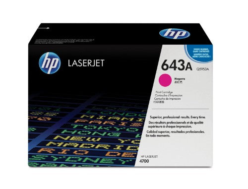 Q5953A (643A) Toner magenta, 10K pages @ 5% coverage