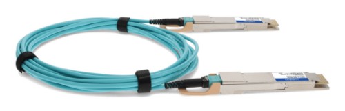AddOn Networks AOC-D-D-400G-7M-AO InfiniBand/fibre optic cable 275.6" (7 m) QSFP-DD Aqua color