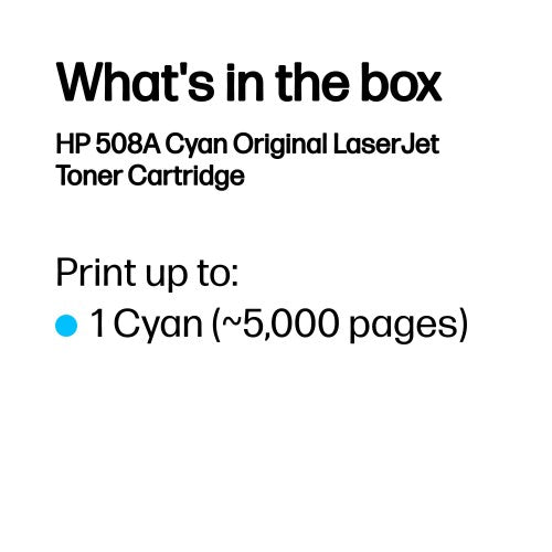 CF361A (508A) Toner cyan, 5K pages