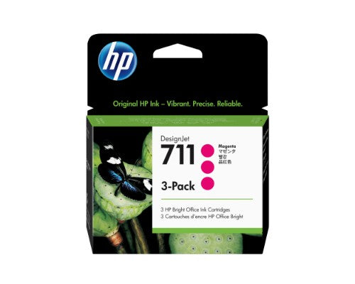 CZ135A (711) Ink cartridge magenta, 29ml, Pack qty 3