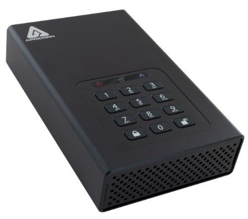 Apricorn Aegis Padlock DT external hard drive 22 TB USB Type-B 3.2 Gen 1 (3.1 Gen 1) Black