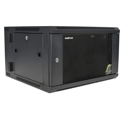 Weltron 90-4090WMEN-6U rack cabinet Wall mounted rack Black