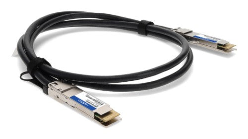 AddOn Networks QDD-400-CU3M-AO InfiniBand/fibre optic cable 118.1" (3 m) QSFP-DD DAC Black, Stainless steel