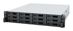 Synology RackStation RS2423+ NAS/storage server Rack (2U) Ryzen Embedded V1780B 8 GB DDR4 0 TB DiskStation Manager Black, Gray