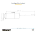 StarTech.com MST14CD123HD USB graphics adapter 3840 x 2160 pixels Gray