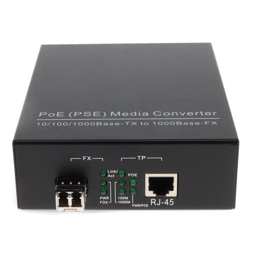 AddOn Networks ADD-GMC-SX-LC-POE network media converter 1000 Mbit/s 850 nm Multi-mode Black
