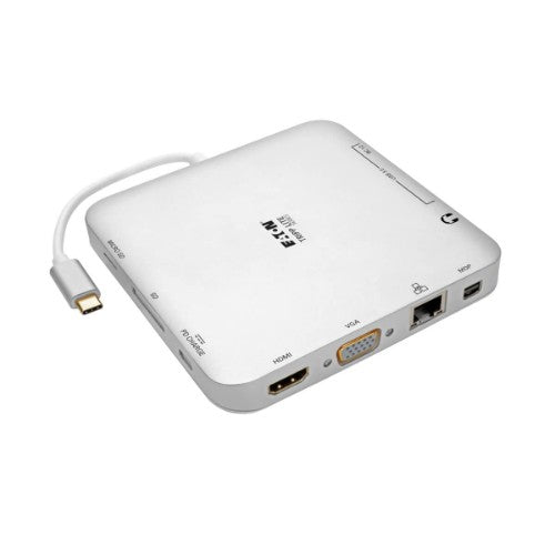 Tripp Lite U442-DOCK2-S laptop dock/port replicator Wired USB 3.2 Gen 2 (3.1 Gen 2) Type-C Silver