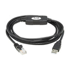 Tripp Lite U009-006-RJ45-X cable gender changer RJ-45 USB 2.0 Type-A Black
