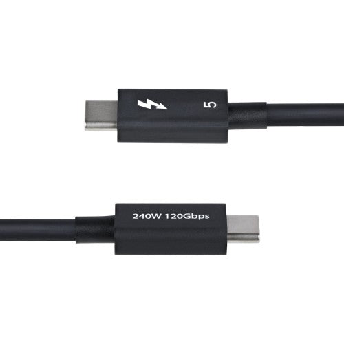 StarTech.com TBLT5MM50CM240W Thunderbolt cable 19.7" (0.5 m) 80 Gbit/s Black
