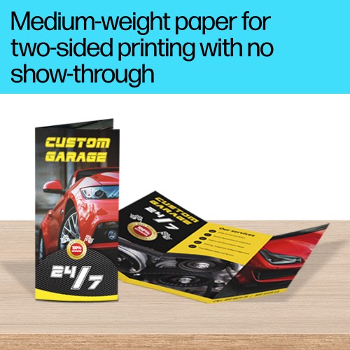 HP Enhanced Tri-Fold Business Paper Glossy 40 lb 8.5 x 11 in. (216 x 279 mm) 150 sheets