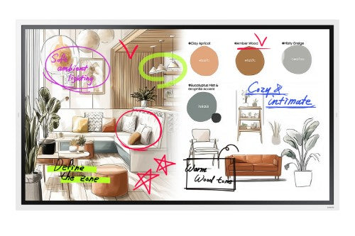 Samsung WM55FX interactive whiteboard 55" 3840 x 2160 pixels Touchscreen Gray, White HDMI